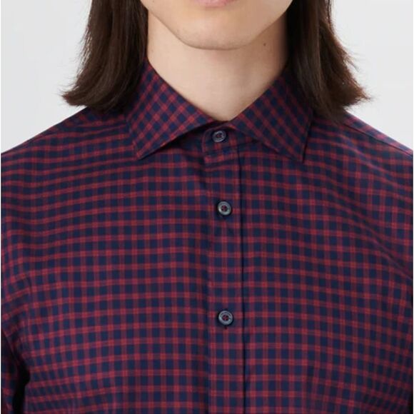 Bugatchi Axel Checkered Class Fit Shirt - Picture 4 of 8